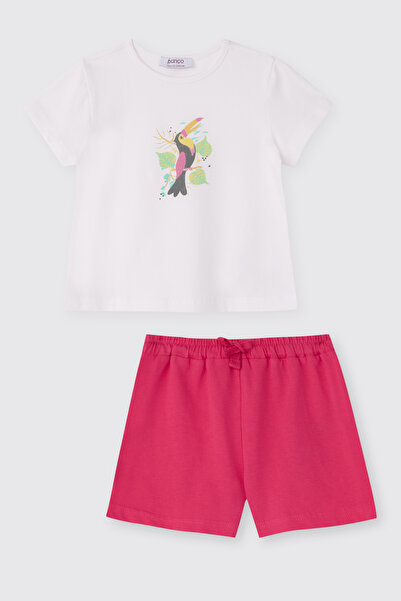 Panço Baby Girl 2-Piece Fuchsia Set