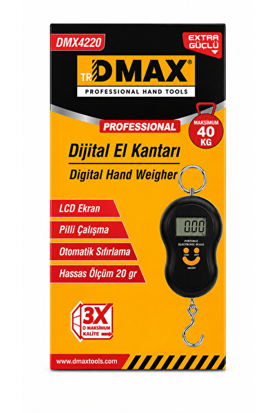 DMAX dijital el kantarı 40 kg hassas elektronik bavul tartısı