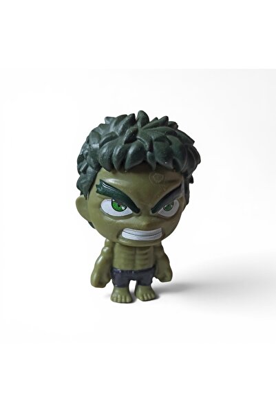 Hureggo Vintage Marvel Avengers Hulk Mini Figure Toy - Chibi Design 6.5 cm