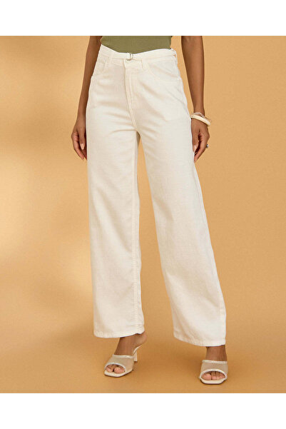 REDTAG Women White Wide leg Pants