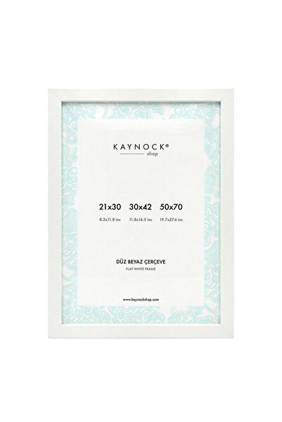 KAYNOCK Plain White Frame 50 X 70