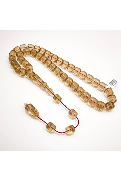 Generic American Cast Rosary First Grade 41 Beads 12mm Translucent Honey Barr...