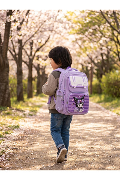 Finelook Kids' Multi-Pocket Cartoon Character School Backpack – Ergonomic Pas...