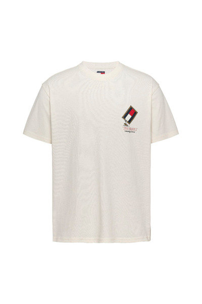 Tommy Hilfiger Tricou bărbătesc cu mânecă scurtă, logo pe spate, croială leje...