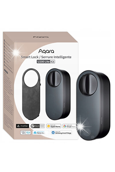 Aqara Smart Lock U200 Lite Negru Încuietoare inteligentă pentru uși EL-D03D