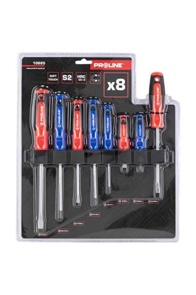 Proline Set Surubelnite S2 Maner Soft-touch Cu Suport - 8p.