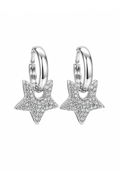 AUBRA Lunessa Spark Xuping Women's Steel Star Earrings Tarnish Resistant Silv...