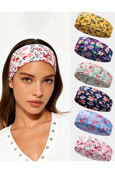 skycott 1 bucată de bandă de păr cu model floral de culoare renga, oricare di...