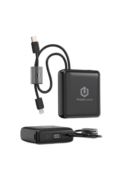PowerLocus Baterie externă Li-Polimer de 10000mAh, Negru