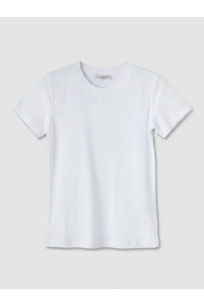 LC Waikiki White Crew Neck Women's T-Shirt