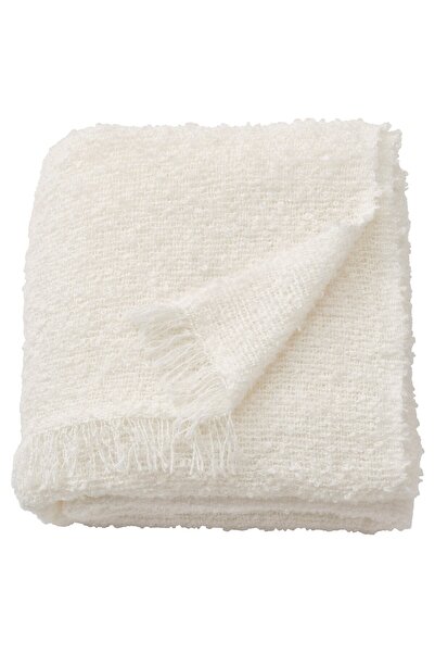 IKEA SANDBRODD Throw, off-white, 130 x 170 cm
