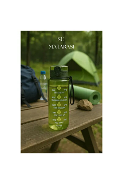 Generic Suluk & Su Şişesi & Sporcu Matara Yeşil 1000 ml