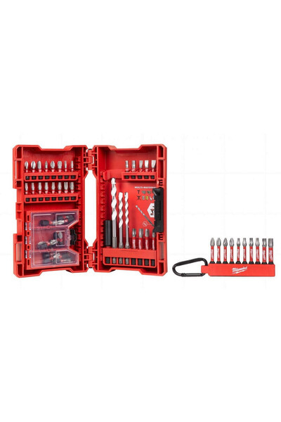 Milwaukee Set de chei tubulare universale și biți de impact 54 piese. Impact ...