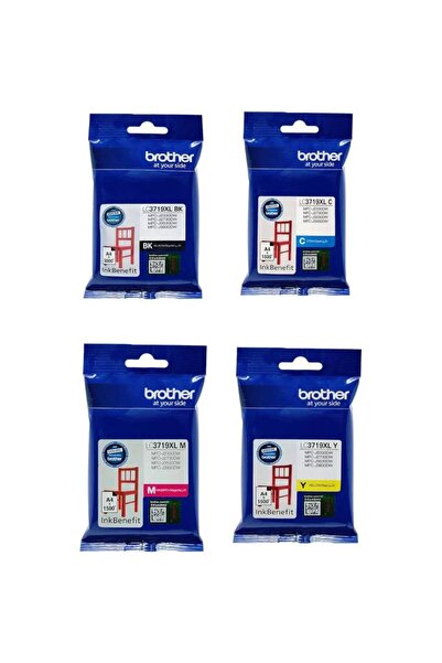 Brother LC3719XL High Yield Ink Cartridge Set – Black, Cyan, Magenta, Yellow