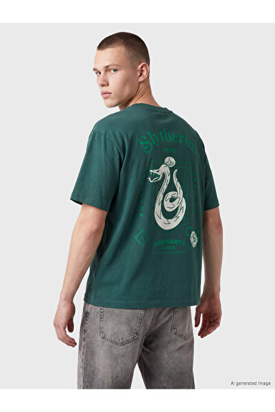 LC Waikiki Tricou bărbătesc cu guler rotund, imprimat Harry Potter