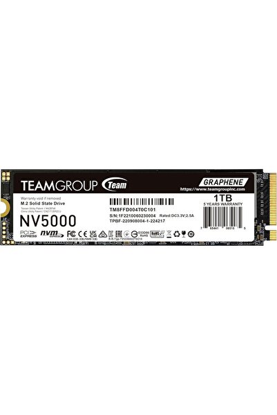 team group قرص صلب TEAMGROUP NV5000 بسعة 1 تيرابايت مع ذاكرة تخزين مؤقت SLC، ...