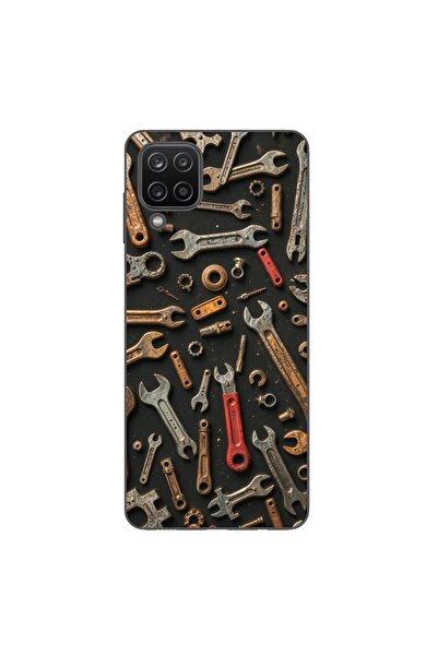 OEM Husa compatibila cu Samsung Galaxy A12 Silicon Gel Tpu Model Mechanic Too...