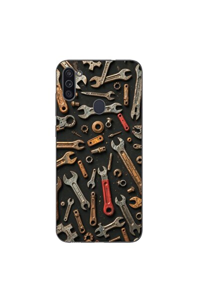 OEM Husa compatibila cu Samsung Galaxy A11 Silicon Gel Tpu Model Mechanic Too...