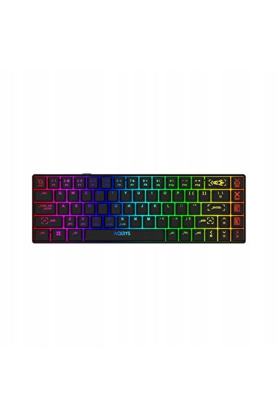 Kraft&dele Tastatură mecanică wireless Aqirys Mira Outemu Roșu Negru