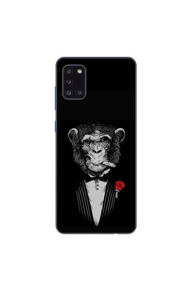 OEM Husa compatibila cu Samsung Galaxy A31 Silicon Gel Tpu Model Cigar Monkey