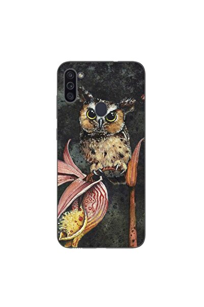 OEM Husa compatibila cu Samsung Galaxy A11 Silicon Gel Tpu Model Owl Painted