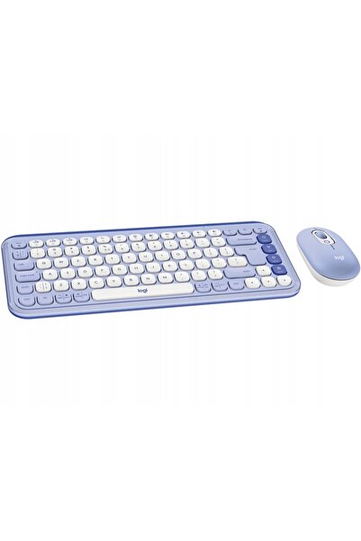 Kraft&dele Mouse și tastatură Logitech POP Icon Combo Violet Set wireless