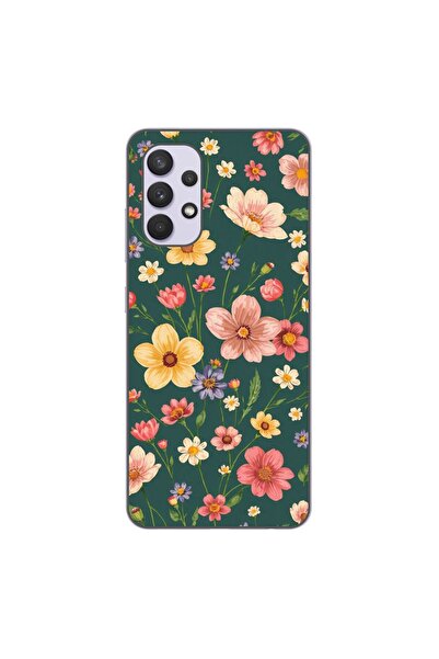 OEM Калъф, съвместим със Samsung Galaxy A32 4G, силиконов гел TPU, с десен Ви...