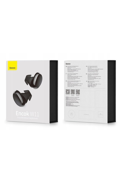 Baseus Căști wireless Encok W11 In-ear Bluetooth 5.0 Negru