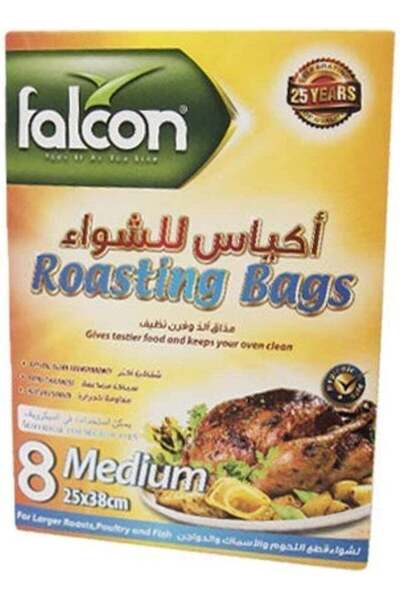 Falcon Pack Roasting Bags Medium (25 X 38 cm) - 8 Pieces Clear