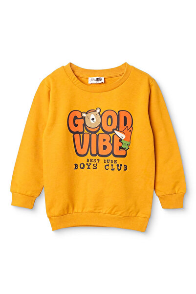 ebebek Hello Baby HelloBaby Erkek Bebek Sweatshirt Hayvan Baskılı Bisiklet Ya...