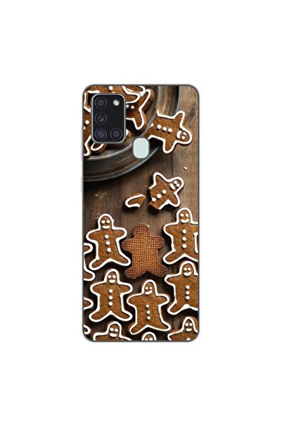 OEM Калъф, съвместим със Samsung Galaxy A21s, силиконов гел TPU, с коледен де...