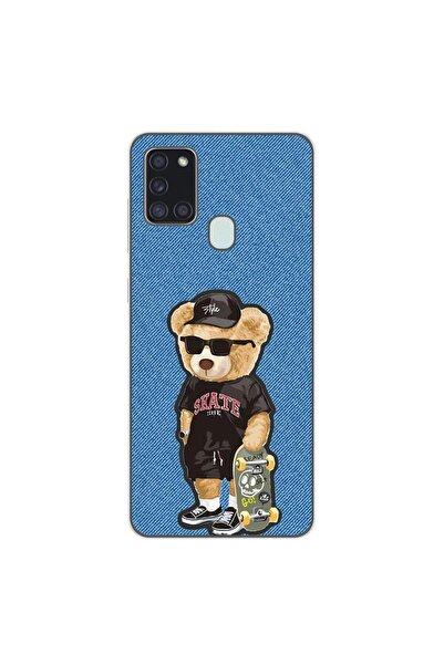 OEM Husa compatibila cu Samsung Galaxy A21s Silicon Gel Tpu Model Bear Skate ...