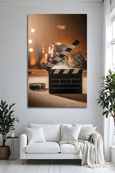 Parıltı Yayınları Decorație modernă de perete cu design de clapetă de cinema,...