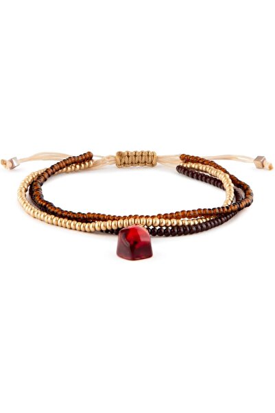 MINZA Nar Night Women's Bracelet, 18K Gold, Beaded Bracelet, with Czech Beads...