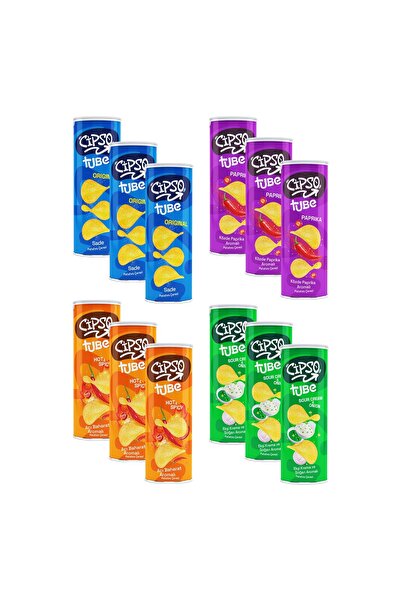 Cipso Tube 160 gr 4 Çeşit 12 li Karma Paket