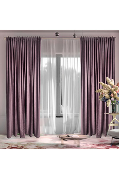 ArasyaHome Draperie de Catifea Blackout 70% Lila