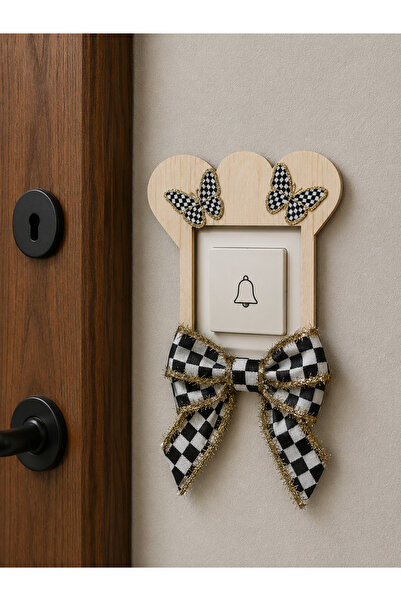 Marrone Double Butterfly Mackenzie Ribbon Socket Frame
