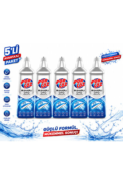 Porçöz Buharlı Ütü Temizleyici 5 x 400 ML | Kazanlı hariç tüm ütüler için