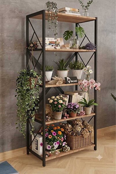 Morpanya Smell 5 Raflı Çiçeklik Bahçe Düzenleyici Saksı Organizer Çiçek Rafı ...
