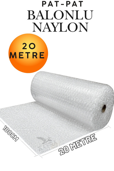 KAYRA LEATHER CRAFT Kalın Balonlu Naylon Patpat Rulo 100 cm x 20 mt Çift Katl...