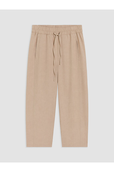 LC Waikiki Rmz Gi̇yi̇m Farkiyla Women's Pants with Waist Drawstring