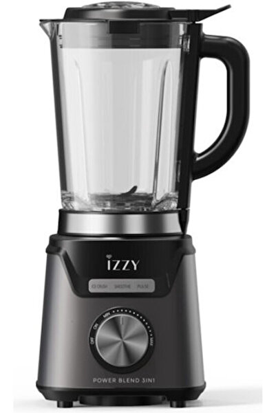 izzy IZ-6501 Μπλέντερ με Γυάλινη Κανάτα 1,5 λίτρα 1200W Μαύρο