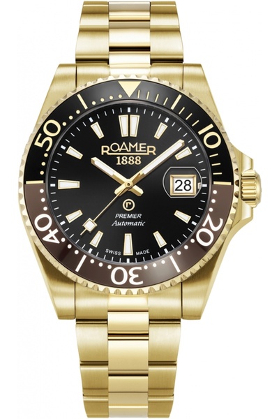Roamer Set bărbați 986983 48 85 20 — auriu, sportiv, ca un cadou.