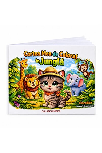 Mara Box Carte de colorat pentru copii 3-6 ani MaraBox, Cartea mea de colorat...