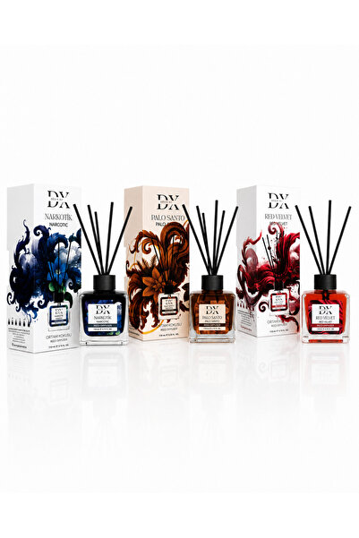 DX Perfumes Pachet DX Narcotic, Palo Santo & Red Velvet Difuzor 3x110 ml, Aro...