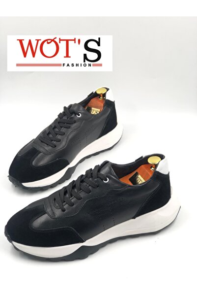 WOTS FASHION Wots Genuine Leather Men's Sneaker Shoes