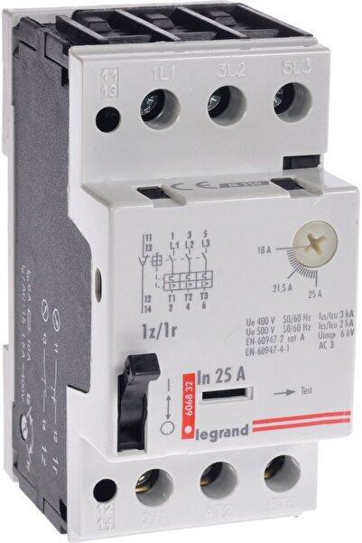 Legrand Întrerupător motor 3P 11kW 18-25A M 250 1R/1Z 25 606832