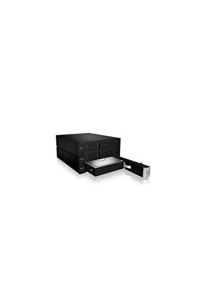 ICY BOX IB-563SSK 2x 5,25" Tavă disc memorie Negru