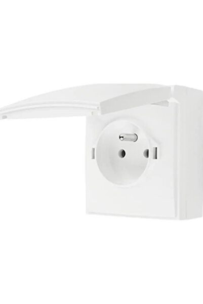 Kontakt-Simon Simon Aquaclick Socket IP44, unic cu împământare, conectori rap...