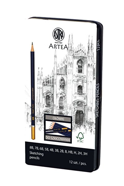 Astra Set de creioane pentru schițe Artea 12 bucăți